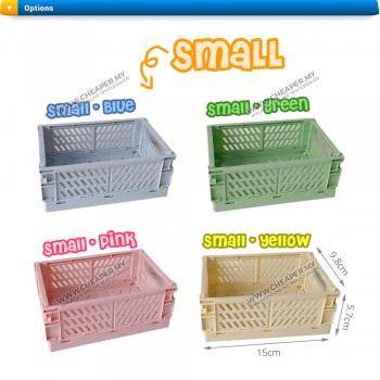 Trend Foldable Storage Box Stackable Multifunctional Organisers Barangan Containers Home Office Bilik Room