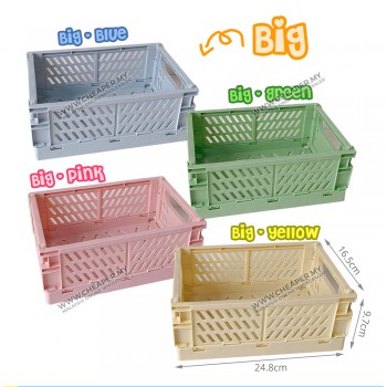 Trend Foldable Storage Box Stackable Multifunctional Organisers Barangan Containers Home Office Bilik Room