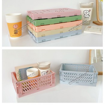 Trend Foldable Storage Box Stackable Multifunctional Organisers Barangan Containers Home Office Bilik Room