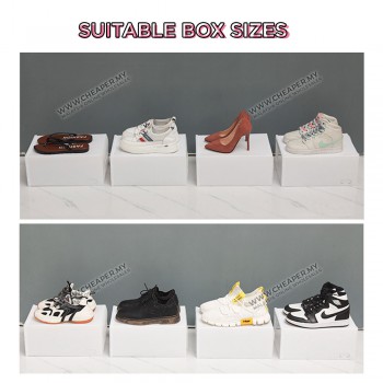 Eco-Friendly Unisex Stackable Transparent Colorful Shoe Storage PP Box Case Penyimpan Kotak Kasut Racks Box