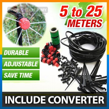 Micro Drip Irrigation System Plant Self Watering Garden Hose Kits