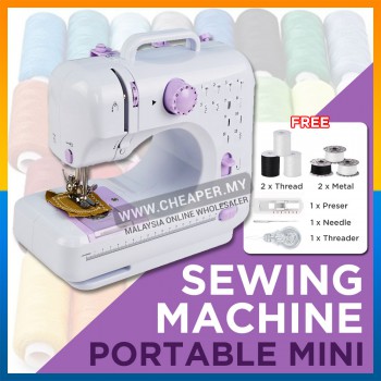 Multifunctional Sewing Machine FHSM 505A Pro Upgraded 12 Sewing Portable Mini Household Sewing Mesin Jahit