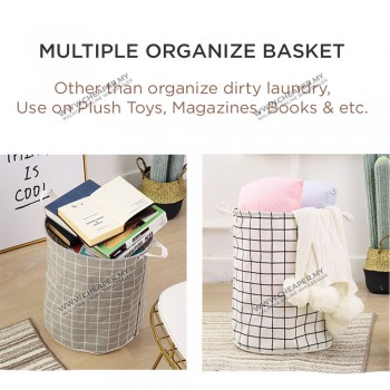 Waterproof Multi-Functional Dirty Clothes Barrel Folding Laundry Basket 60L Capacity Clothes Laundry Basket