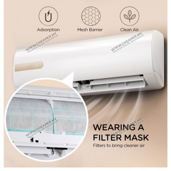2pcs Air Conditioner Filter Papers Anti-Dust Net Cleaning Air Conditioner Parts Air Purifier Anti-Habuk