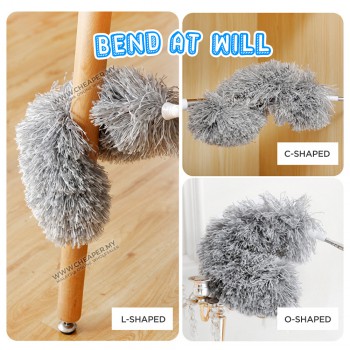 Duster NEW 254cm Long Microfiber Duster with Bendable Extension Pole Ceiling Kipas Brush Head Easy Washable