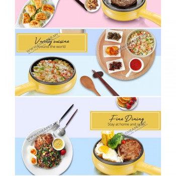 Multifunction Electric Mini Non-Stick Frying Pan Steam Boil Cooker Rice Sarapan Breakfast All Day Meal