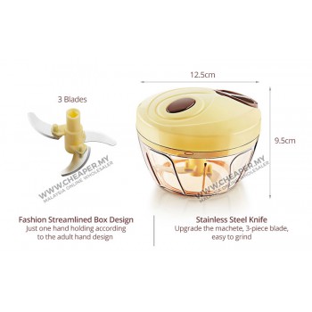Multifunctional Manual Hand Pull Speedy Chopper Cutter Mixer