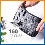 160 Ice Cube Frozen Maker Mold Tray Silicone Silikon Dulang Ais Batu Home Kitchen Tool Square Shape Bentuk Segi Empat