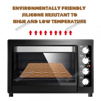 Silicone 30 Macaroon Mat Mold Sheet Tray Mold Baking Pastry Oven Baking Pelapik Acuan Pad Hole Oven Baking