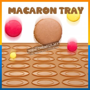 Silicone 30 Macaroon Mat Mold Sheet Tray Mold Baking Pastry Oven Baking Pelapik Acuan Pad Hole Oven Baking