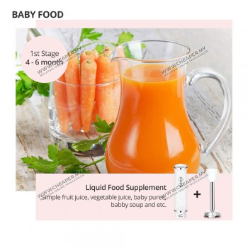 Hand Blender Set Malaysia Plug Baby Food Food Blender Meat Grinder Powder Grinder Pengisar Makanan Baby