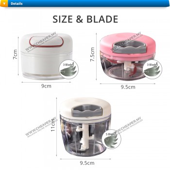 Manual Hand Pull Speedy Chopper Cutter Blade Mixer Speedy Shopeer Pencincang Grinder Blender Pull Cutter