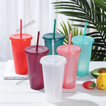 WONDERFUL Blink Portable Drinking Cawan Personalized Water Bottle With Straw Cup Reusable Drinkware Shining