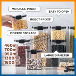 Food Storage Container Box Refrigerator Noodle Bekas Multigrain Storage Tank Transparent Air Tight Sealed