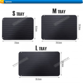 Fast Defrost Tray Frozen Food Meat Quick Defrost Nyahbeku Plate Papan Board Kitchen Gadget Tool Dulang Cair