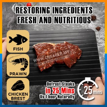 Fast Defrost Tray Frozen Food Meat Quick Defrost Nyahbeku Plate Papan Board Kitchen Gadget Tool Dulang Cair