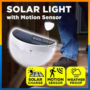 Solar Wall Light 6 LED Solar Garden Light Fence Lamp