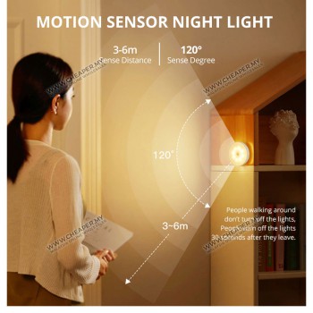 Rechargeable Sensor Light Wireless Body Induction Lamp Motion Sensor USB charging LED Night Warm White