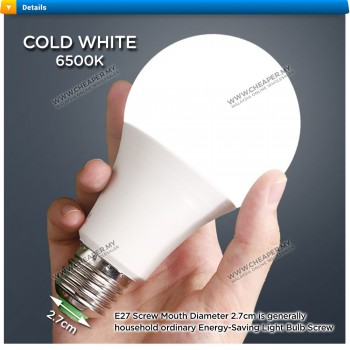 LED Bulb E27 Lamp Light LED Bulb Spotlight Mentol Lampu Home Living Cold White 3W 5W 7W 9W 12W 15W 18W