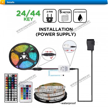 Waterproof LED Strip Light RGB LED Light Strip 2835 Tape Lights Color Wireless Changing Strip Lights Lampu