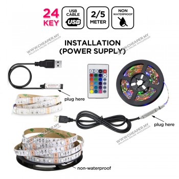 Waterproof LED Strip Light RGB LED Light Strip 2835 Tape Lights Color Wireless Changing Strip Lights Lampu