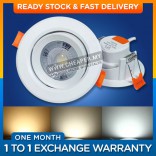 LED EYEBALL 3W / 7W Recessed Spotlight Downlight Round Warm White Cool Daylight 2.7/3.5 inch