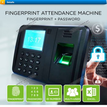 High Quality Office Fingerprint Attendance Machine Punch Tag ID USB