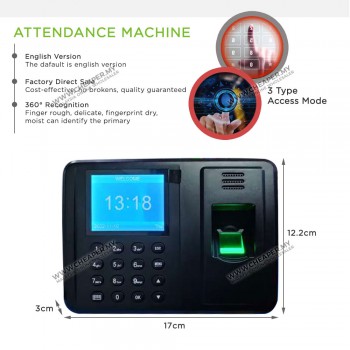 High Quality Office Fingerprint Attendance Machine Punch Tag ID USB