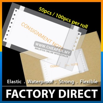 100 pcs / 50 pcs Consignment Note Courier Address Plastic Flyer Pocket