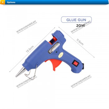 Glue Gun Pistol Gum 20W Electric Hot Melt Glue Gun 20cm Adhesive Electric Glue Hot Melt Sticks