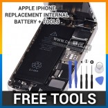 iPhone 4 4S 5 5S 6 6S Plus Replacement Internal Battery Free Tools