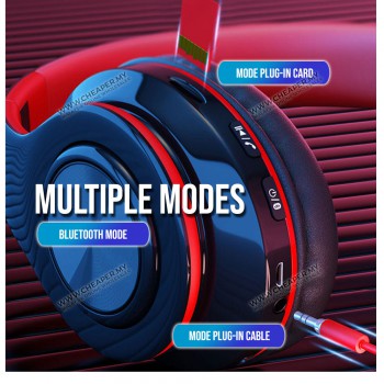 B39 Wireless Headset Bluetooth 5.0 Colorful LED Bass Stereo Wireless Headphones Alat Dengar Fon Kepala