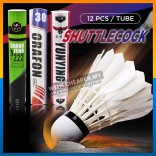 Badminton Balls 12pcs Shuttlecock Amateur Training Student Shuttlecock Duck Feather Bulu Badminton Balls 