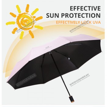 Umbrella UV Fashion Automatic Dual Use Open Close Pole Foldable Windproof handed Hujan Payung Rain Umbrella