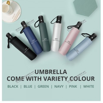 Umbrella UV Fashion Automatic Dual Use Open Close Pole Foldable Windproof handed Hujan Payung Rain Umbrella